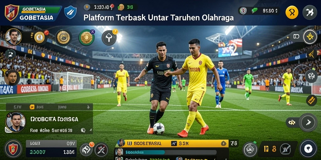 Screenshot menunjukkan antarmuka GOBETASIA yang menarik dan mudah digunakan.