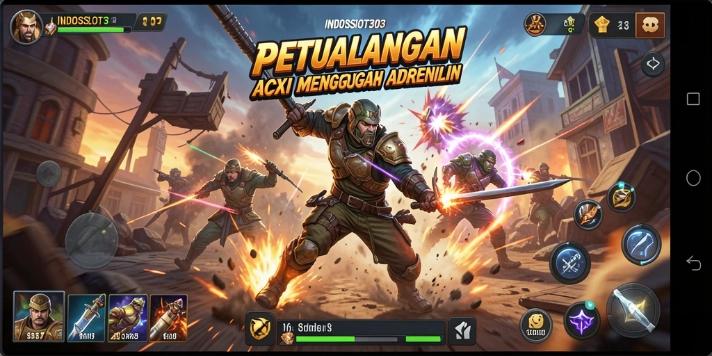 Gameplay seru dan penuh tindakan di INDOSLOT303.