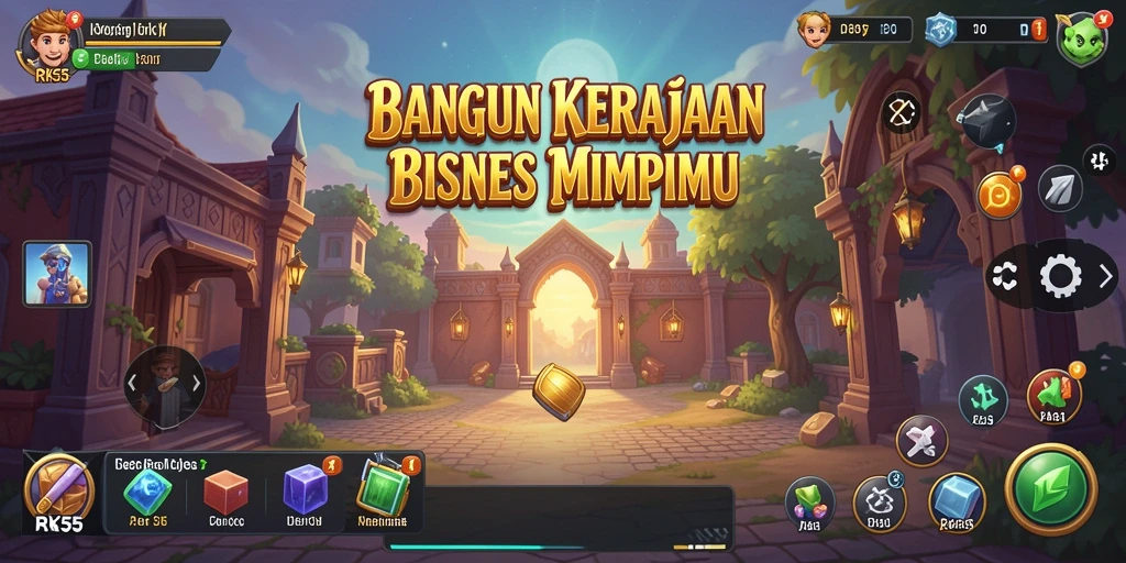 Tangkapan layar RK55 menampilkan gameplay Tycoon yang dinamis dan menarik.