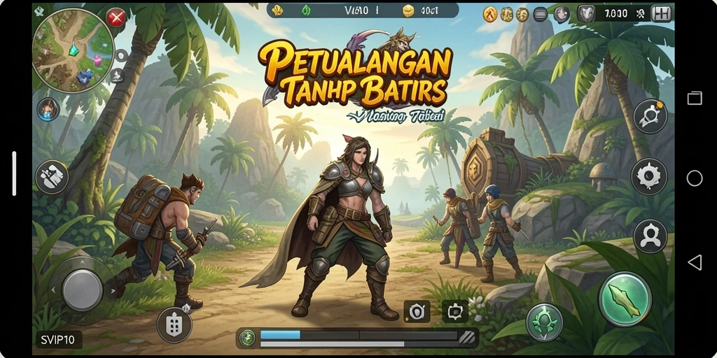 Screenshot dari gameplay SVIP10 yang menampilkan aksi petualangan seru.