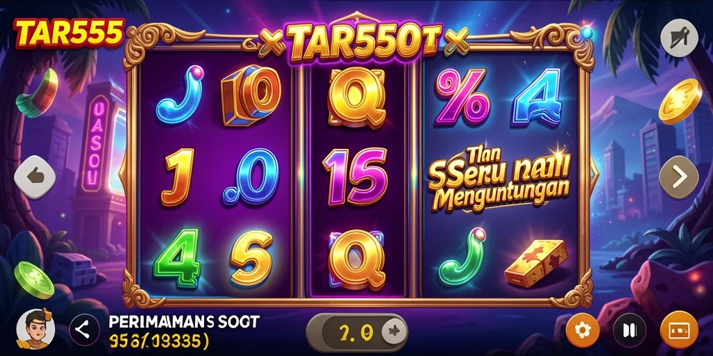 Screenshot TAR555 menunjukkan gameplay menarik dan antarmuka yang ramah pengguna.