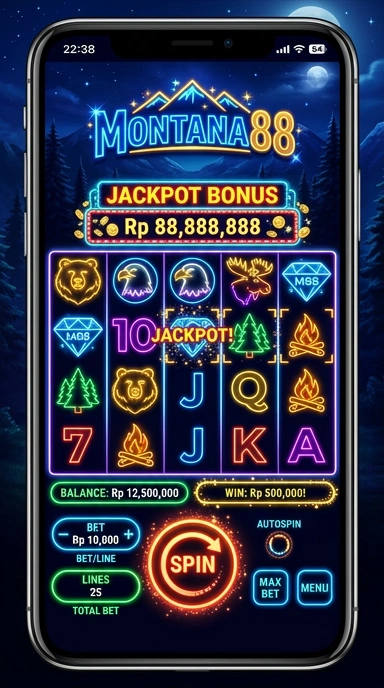 Tampilan aplikasi montana88 yang ramah pengguna.
